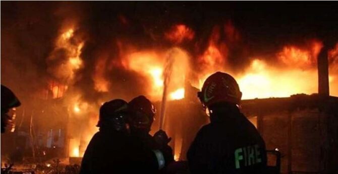 মোংলা ইপিজেডে সুতার কারখানায় আগুন