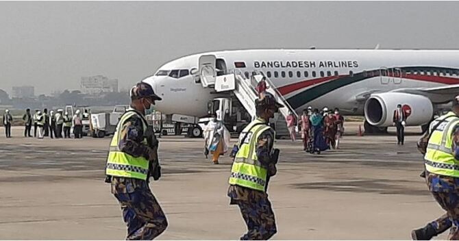 বিমানবন্দরে শক্তিশালী বোমা উদ্ধারের মহড়া