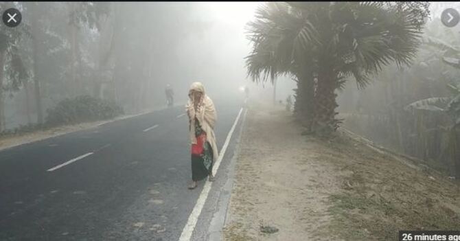 কুড়িগ্রামে কনকনে ঠান্ডা