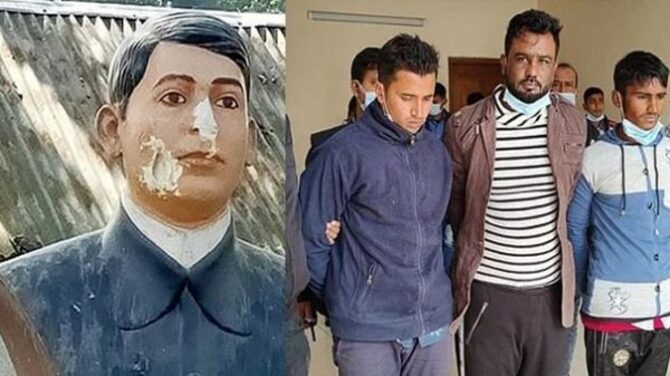 বাঘা যতীনের ভাস্কর্য ভাংচুরের ঘটনায় যুবলীগ সভাপতিসহ গ্রেপ্তার ৩