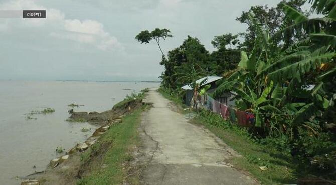 ঝুঁকিতে মনপুরা দ্বীপের বাসিন্দারা