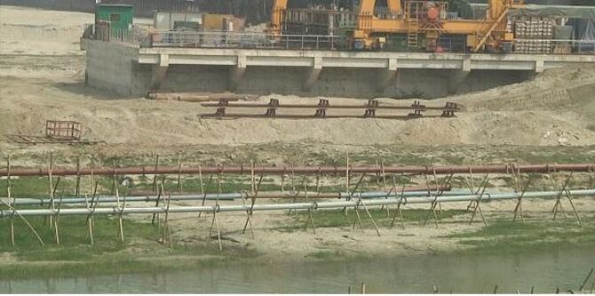 মেঘনা নদী ভরাট করে বিদ্যুৎকেন্দ্র নির্মাণ করছে এপিএসসিএল