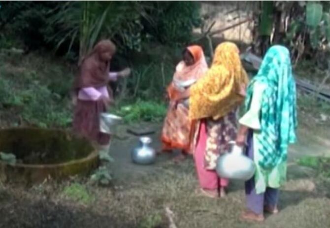 ময়মনসিংহের পাহাড়ী জনপথে বিশুদ্ধ খাবার পানির তীব্র সংকট