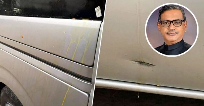 ফেনীতে মির্জা কাদেরের গাড়িবহরে হামলা