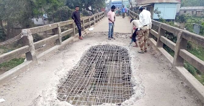 অবশেষে সুতাং নদীর ব্রিজের কাজ শুরু