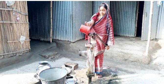 সুবর্ণচরে পানির জন্য হাহাকার