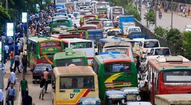 গণপরিবহন বন্ধ ঘোষণা
