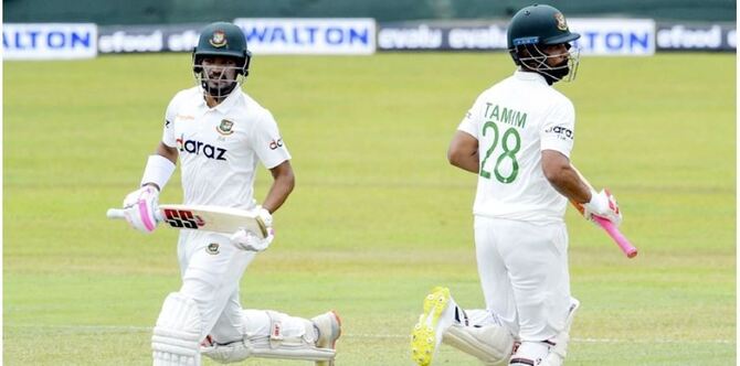 তামিম-শান্তর ব্যাটে প্রথম সেশন বাংলাদেশের