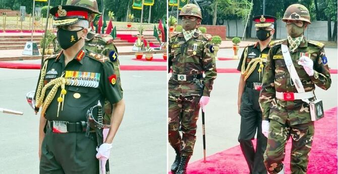 ৫ দিনের সফরে ঢাকায় ভারতীয় সেনাপ্রধান