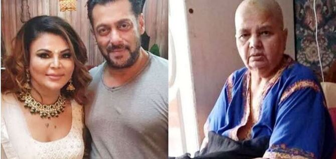 মায়ের ক্যান্সার চিকিৎসায় সাহায্য, সালমানকে ফেরেশতা বললেন রাখি