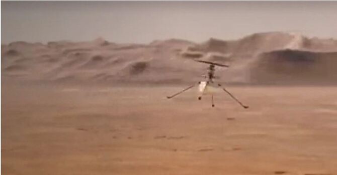 চলতি মাসে মঙ্গল গ্রহে দেখা যাবে হেলিকপ্টার