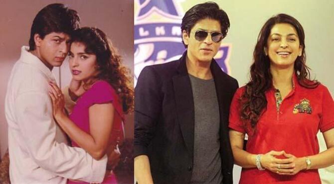 শাহরুখকে প্রথম দেখে হতাশ হয়েছিলেন জুহি!