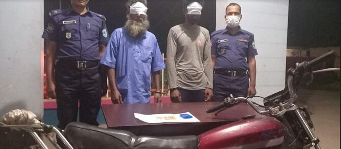 বোদায় ১৪০ পিস ইয়াবাসহ ২ জন মাদক ব্যবসায়ী আটক