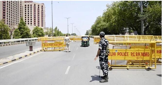 দিল্লিতে লকডাউন জারি