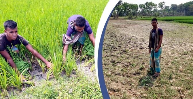 দীঘির দখল নিতে গ্রাম অবরুদ্ধ