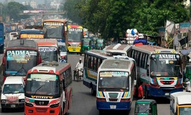 ২২ দিন পর সড়কে গণপরিবহন