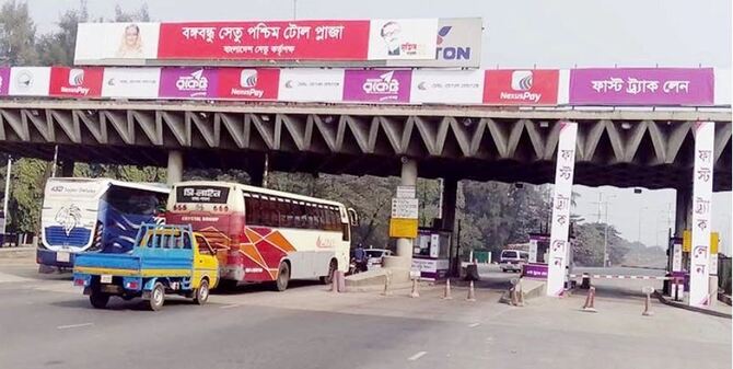 ২৪ ঘণ্টায় বঙ্গবন্ধু সেতু দিয়ে রেকর্ড সংখ্যক যান পারাপার