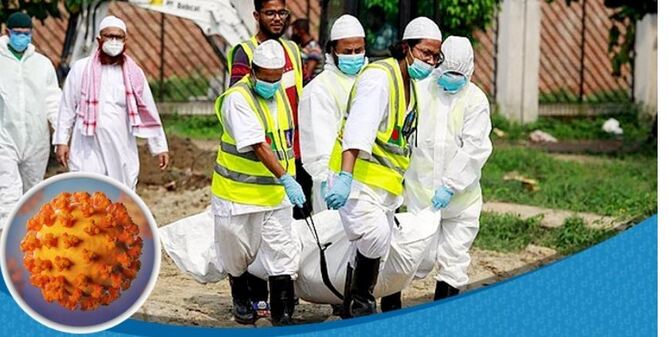 দেশে করোনায় ২৪ ঘন্টায় ৩৪ জনের মৃত্যু, শনাক্ত ১৪৪৪