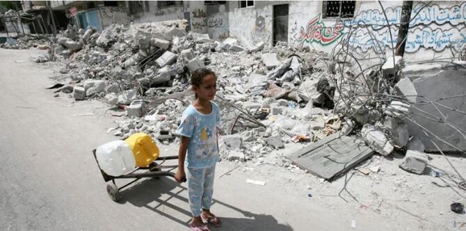 পানির অভাবে জীবন ঝুঁকিতে ৫ লাখ ফিলিস্তিনির