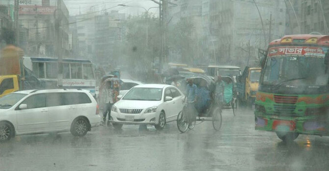 ঢাকায় মৌসুমের সর্বোচ্চ বৃষ্টিপাত