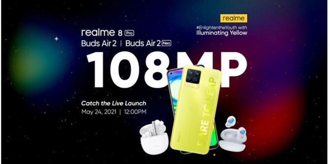 আসছে রিয়েলমি ৮ প্রো’র ইলুমিনেটিং ইয়েলো