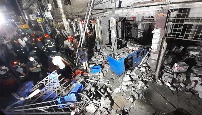 মগবাজারে বিস্ফোরণের ঘটনায় পুলিশের মামলা