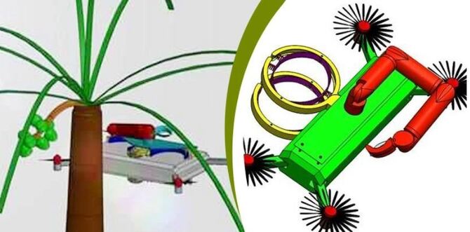 গাছ থেকে নারকেল পাড়ার নতুন প্রযুক্তির ড্রোন!