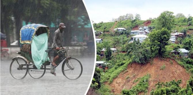 ৪ বিভাগে ভারি বৃষ্টির আভাস, চট্টগ্রামে ভূমিধসের শঙ্কা
