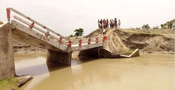 সপ্তাহের ব্যবধানে ভেঙে পড়ল একই ইউনিয়নের ৩ সেতু