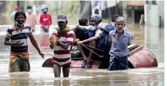 শ্রীলঙ্কায় প্রবল বর্ষণ ও বন্যায় নিহত ১৭