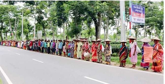 চা বাগানের ভেতর দিয়ে বাইপাস সড়ক প্রস্তাব বাতিল চান শ্রমিকরা