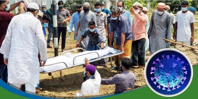 দেশে করোনায় ২৪ ঘন্টায় ৩৮ জনের মৃত্যু, শনাক্ত ১৬৭৬