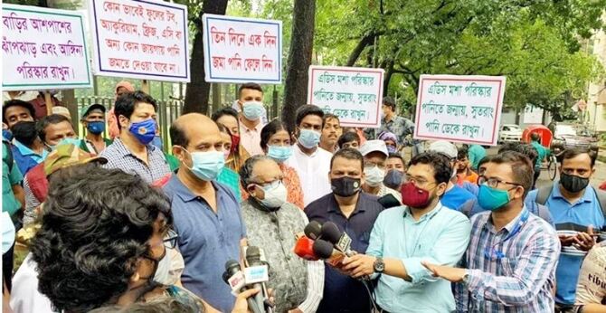 জলাবদ্ধতা নিরসনে খাল পরিষ্কারের কাজ চলছে : আতিক