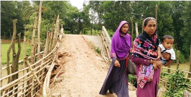 মির্জাপুরে ব্রিজটি সংস্কার হয়নি ১ বছরেও