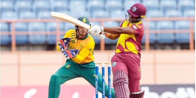 লুইস ঝড়ে প্রোটিয়াদের উড়িয়ে দিল ওয়েস্ট ইন্ডিজ