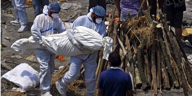 একদিনে ৬ হাজারের বেশি মৃত্যু ভারতে