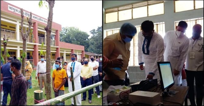 লাইনে দাঁড়িয়ে ভোট দিলেন নৌপরিবহন প্রতিমন্ত্রী