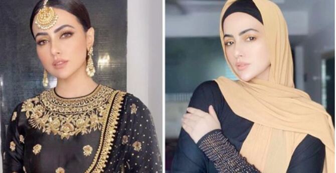 হিজাব পরে কটাক্ষের শিকার সানা খান, দিলেন জবাব