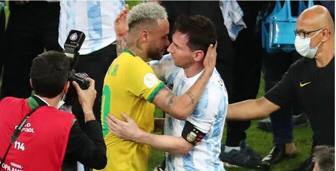 মেসিকে নেইমারের অভিনন্দন