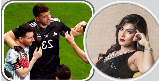 আর্জেন্টিনার জার্সি পরে ব্রাজিল ভক্তদের সঙ্গে ফাইনাল দেখবেন মাহি