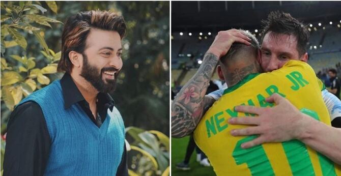 মেসিকে অভিনন্দন, ব্রাজিলিয়ানদের সান্ত্বনা দিলেন শাকিব খান