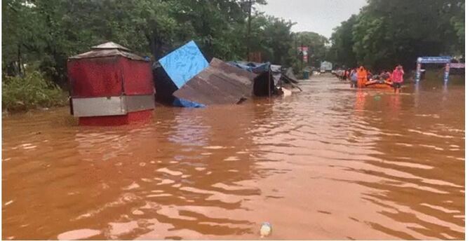 বন্যা-ভূমিধসে মহারাষ্ট্রে ১৬৪ জনের মৃত্যু