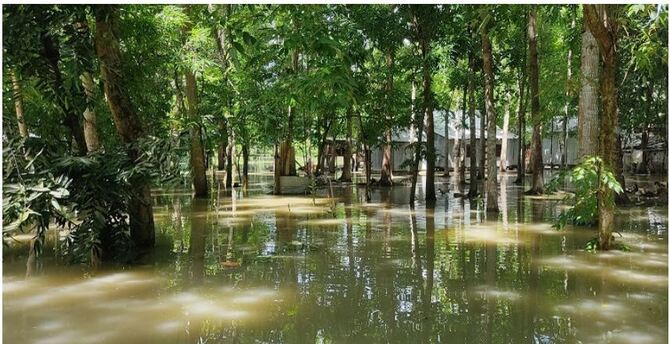 শরীয়তপুরের দুই উপজেলায় অন্তত ২০ গ্রাম প্লাবিত