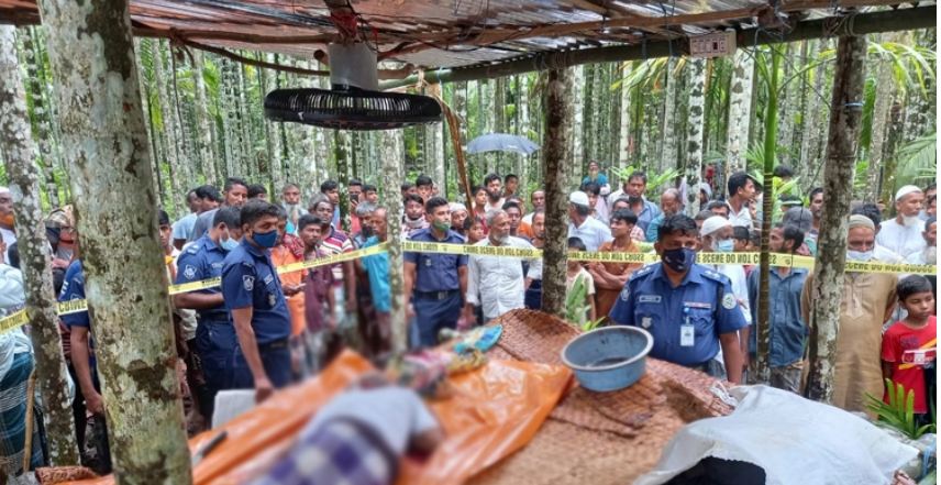ভোলায় সুপারি বাগান থেকে বৃদ্ধের গলাকাটা মরদেহ উদ্ধার