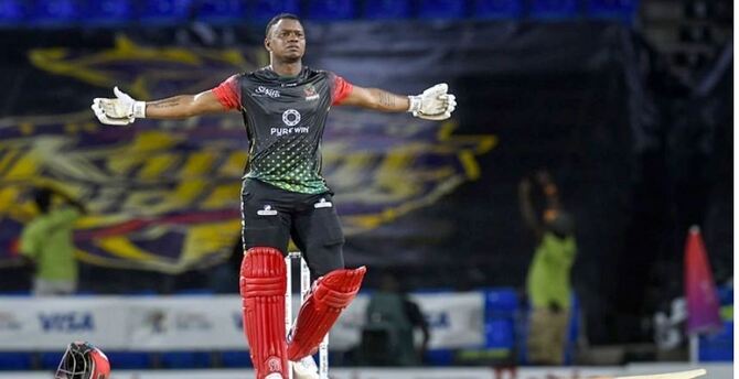 ১১ ছক্কায় সেঞ্চুরি, লুইসের তাণ্ডবে সেমিতে সেন্ট কিটস