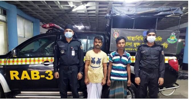 রাজধানীর শ্যামপুরে বিদেশি অস্ত্রসহ দুই যুবক গ্রেফতার