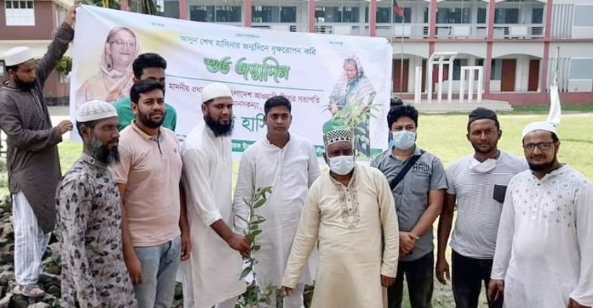 মুন্সিগঞ্জে প্রধানমন্ত্রীর জন্মদিন উপলক্ষে বৃক্ষরোপণ