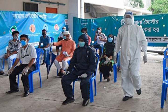 দেশে করোনায় ২৪ ঘন্টায় ২৫ জনের মৃত্যু, শনাক্ত ১২১২