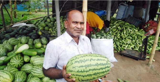 অসময়ের তরমুজে সবজির লোকসান কাটানোর অপেক্ষা