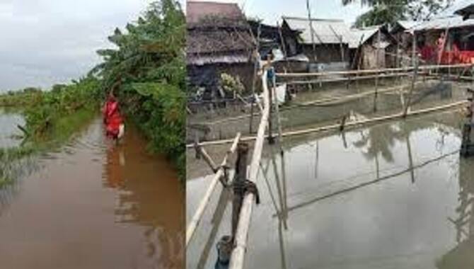 বছরের প্রায় ৫ মাস বিদ্যালয় ঘিরে থৈ থৈ করে পানি, বন্ধ থাকে পাঠদান